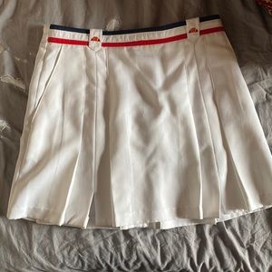 WHITE TENNIS SKIRT